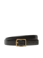 Paski - Calvin Klein Pasek Damski Classic Square Buckle Belt 20Mm LV04F7036G Czarny - miniaturka - grafika 1