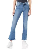 Spodnie damskie - VERO MODA Damskie spodnie jeansowe, niebieski (medium blue denim), (L) W / 32L - miniaturka - grafika 1