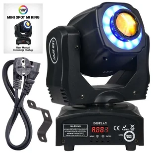 LIGHT4ME MINI SPOT 60 RING głowica ruchoma LED - Oświetlenie i efekty wizualne - miniaturka - grafika 10