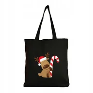 Torby i wózki na zakupy - Torba BAWEŁNIANA Z NADRUKIEM EKO Shopperbag Świąteczna Boże Narodzenie #6 - miniaturka - grafika 1