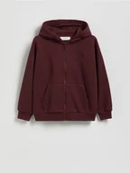 Kurtki i płaszcze dla chłopców - Reserved - Rozpinana bluza z kapturem - bordowy - miniaturka - grafika 1