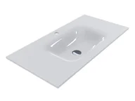 Umywalki - Miraggio Jessel 900 Umywalka meblowa 90x45 cm biały połysk 0000798 - miniaturka - grafika 1