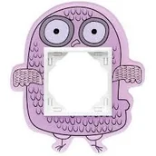 Klawisze i ramki - EFAPEL KIDS RAMKA 1-KROTNA FIOLETOWA SOWA 90910 FS - miniaturka - grafika 1