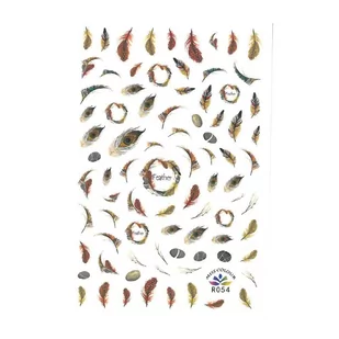 inna marka PIÓRKA NAKLEJKI 3D samoprzylepne R054 5903452286266 - Ozdoby do paznokci - miniaturka - grafika 1