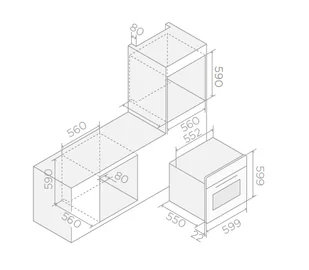 Piekarnik do zabudowy Elica VIRTUS MULTI 60 TFT BL PRF0191770 - Piekarniki do zabudowy - miniaturka - grafika 2
