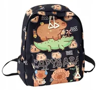Plecaki szkolne i tornistry - Plecak szkolny dziecięcy KAPIBARA do szkoły młodzieżowy modny z kapibarą - miniaturka - grafika 1
