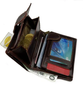 Portfel Męski WILD E-skóra Duży Pionowy Z Zapięciem WI1141-1 - Portfele - miniaturka - grafika 8