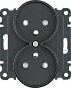 Gniazdka elektryczne - LEDart Lumina z uzmieniem podwójne moduł WL1343 - miniaturka - grafika 1