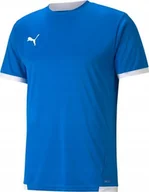Koszulki męskie - Puma Koszulka męska Puma teamLIGA Jersey niebieska 704917 02 M - miniaturka - grafika 1