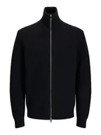 Swetry męskie - Jack & Jones Kardigan w kolorze czarnym - miniaturka - grafika 1