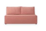Sofy i kanapy - Nowoczesna sofa rozkładana DUO w tkaninie sztruks z pojemnikiem i funkcją spania - Różowy - miniaturka - grafika 1