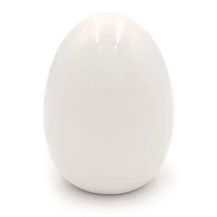 Jajko ceramiczne wielkanocne do stroika BIAŁE 6 cm - Figurki dekoracyjne - miniaturka - grafika 1