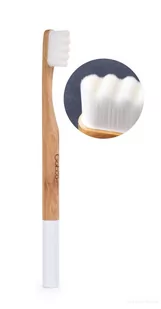 GoEco, Bambusowa szczoteczka do zębów Bamboo, Biały - Szczoteczki do zębów - miniaturka - grafika 1