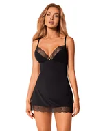 Piżamy damskie - Koszulka Bella Rou + stringi GRATIS!!! Czarny (Rozmiar XL/XXL) - miniaturka - grafika 1