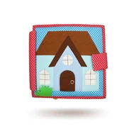 Zabawki sensoryczne - Książeczka Sensoryczna Duża, Quiet Book, Montessori - Życie domowe/ Jolly Designs - miniaturka - grafika 1