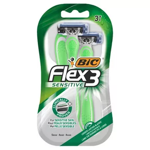 BiC Flex 3 Sensitive Maszynka do golenia 3szt - Maszynki do golenia i wkłady - miniaturka - grafika 1
