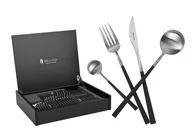 Zestawy sztućców - Belo Inox Sztućce Neo Black Silver Plated 6/24 267670 - miniaturka - grafika 1