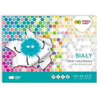 Szkolne artykuły papiernicze - Blok rysunkowy A4 100g biały HA 3710 2 030-0 HAPPY COLOR - miniaturka - grafika 1