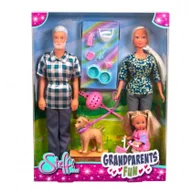 Lalki dla dziewczynek - Zestaw lalek Steffi Dziadkowie z wnuczką - miniaturka - grafika 1