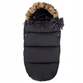 Śpiworki dla dzieci - SPRINGOS Śpiworek SPRINGOS do wózka sanek gondoli 4w1 czarny ocieplany - miniaturka - grafika 1