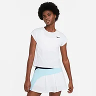 Koszulki i topy damskie - Nike Damska koszulka Nkct Df Vctry biały/czarny S - miniaturka - grafika 1