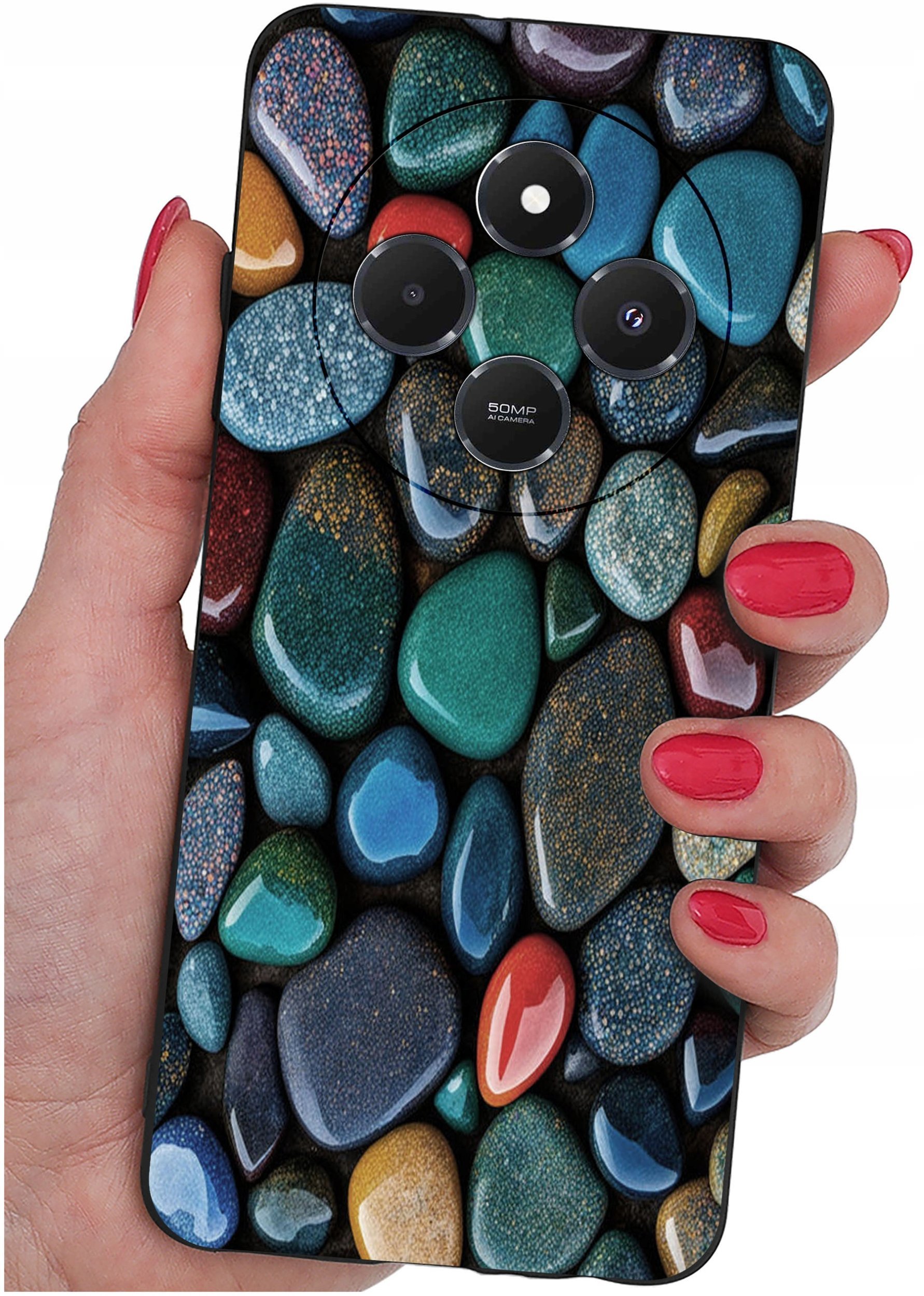 Etui do Xiaomi Redmi 14C WZORYSILIKONOWE MATT CASE + SZKŁO 9H