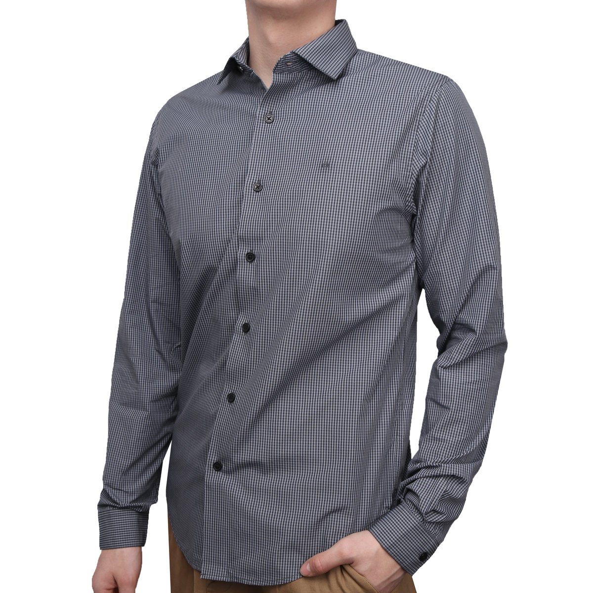 Koszula męska CALVIN KLEIN GINGHAM SHIRT 22708129 010 YA2 M