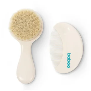 Baboo Baby Hair Brush and Comb Set zestaw do włosów dla dzieci od urodzenia 2 szt. - Kosmetyki kąpielowe dla dzieci - miniaturka - grafika 1