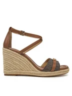Espadryle damskie - Michael Kors Espadryle Mandy Wedge 40R5MAMS2B Brązowy - miniaturka - grafika 1