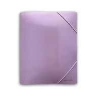 Teczki i skoroszyty - Penmate Teczka z gumką A4 PP-102 pastelowa fioletowa - miniaturka - grafika 1