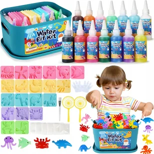 AQUA GELZ DUŻY ZESTAW KREATYWNY 45 ELEMENTÓW AKCESORIA+20 FOREMEK + 14 ŻELI - Zabawki kreatywne - miniaturka - grafika 1