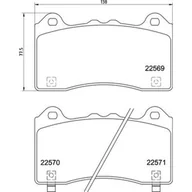 Klocki hamulcowe - Klocki hamulcowe - komplet BREMBO P 24 202 - miniaturka - grafika 1