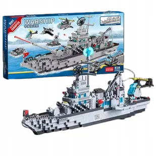 ZESTAW KLOCKÓW STATEK WOJENNY 1560 KLOCKI DLA DZIECI 6+ WOJSKOWY DIKOM - Klocki - miniaturka - grafika 1