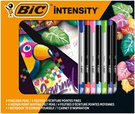 Przybory szkolne - Bic Intensity Fine + Medium + Notebook 8 kolorów - miniaturka - grafika 1
