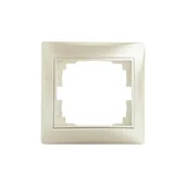 Klawisze i ramki - KANLUX Ramka pojedyńcza pozioma DOMO 01-1460-030 pe 24998 - miniaturka - grafika 1