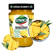 Syropy i koncentraty owocowe - Łowicz DŻEM N/S ANANASOWY 280 G - miniaturka - grafika 1