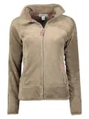 Kurtki damskie - Geographical Norway Kurtka polarowa "Upaline" w kolorze szarobrązowym - miniaturka - grafika 1