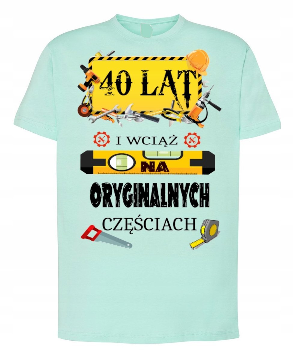 Koszulka T-Shirt na 40 Urodziny Prezent 40LAT XXL