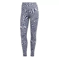Legginsy - adidas Damskie legginsy (7/8) Yga ESS AOP 78, Legend Ink/Silver Violet, HT5450, XS - miniaturka - grafika 1