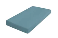 Prześcieradła - Prześcieradło 60x120 z muślinu ciemnozielone dziecięce z gumką BabyMatex - miniaturka - grafika 1