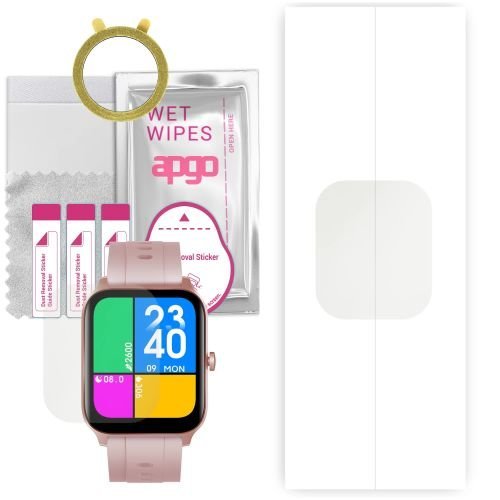 1x folia hydrożelowa MATOWA do Kumi KU3S - apgo Smartwatch Hydrogel MATTE Protection Ochrona na ekran smartwatcha