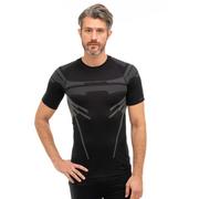 Bielizna sportowa męska - Męska koszulka termoaktywna Brubeck DRY SS13700 black/graphite - S - miniaturka - grafika 1