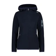 Kurtki damskie - CMP - damska kurtka Knit-Tech ze stałym kapturem, B.Blue-Cristall Blue, 40 - miniaturka - grafika 1