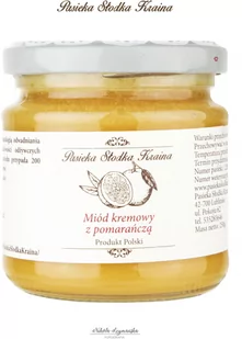 Pasieka Słodka Kraina Miód Kremowany z Pomarańczą 250g - Miód - miniaturka - grafika 1