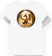 Koszulki i topy damskie - Koszulka damska biała z nadrukiem smoka i złota L - miniaturka - grafika 1