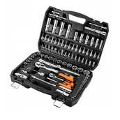 Zestawy narzędziowe - Zestaw kluczy 90 elementów 1/2", 1/4" w walizce; NEO - miniaturka - grafika 1
