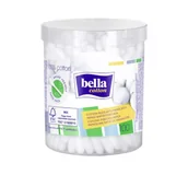 Waciki, płatki i patyczki kosmetyczne - BELLA COTTON Patyczki papierowe (pudełko okrągłe), 100szt. - miniaturka - grafika 1