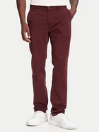 Spodnie męskie - BOSS Chinosy 50510933 Bordowy Slim Fit - miniaturka - grafika 1