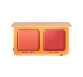 Bronzery i konturowanie twarzy - Revolution X Maffashion, Róż W Kremie Duo - miniaturka - grafika 1