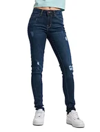 Spodnie damskie - Urban Classics Damskie spodnie jeansowe typu panie ripped Denim - miniaturka - grafika 1